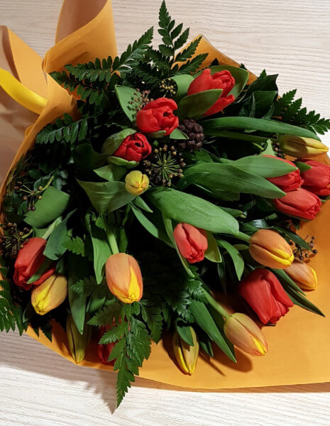 Bouquet di tulipani colorati